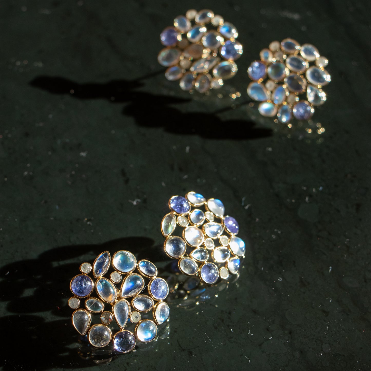 OOAK Hydrangea - Earrings