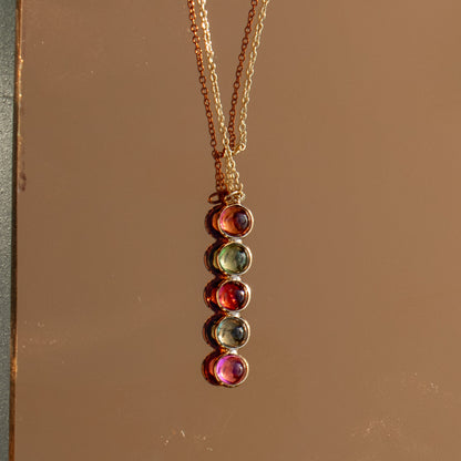 Heavy Chakra Vertical Pendant - Necklace