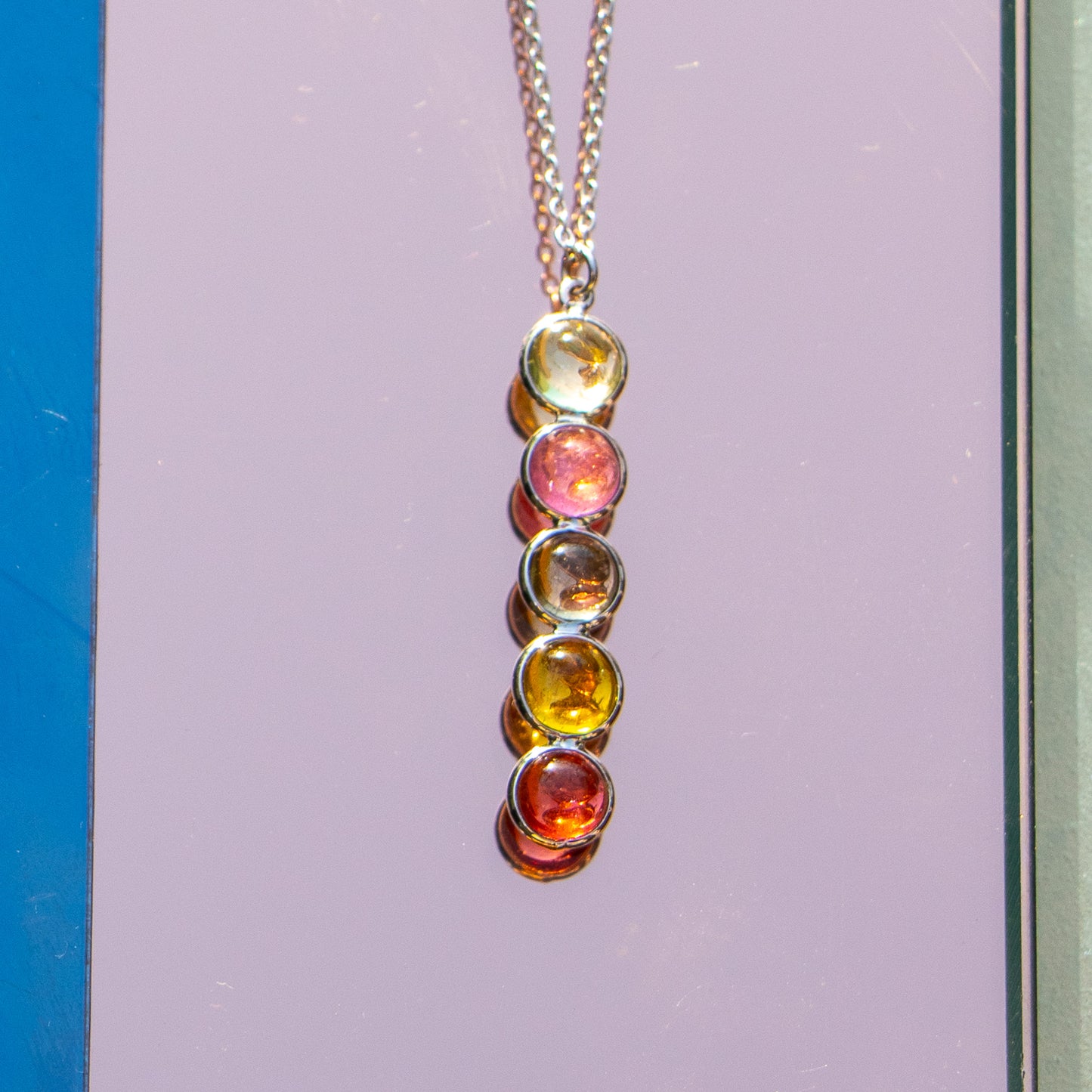 Heavy Chakra Vertical Pendant - Necklace