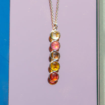 Heavy Chakra Vertical Pendant - Necklace