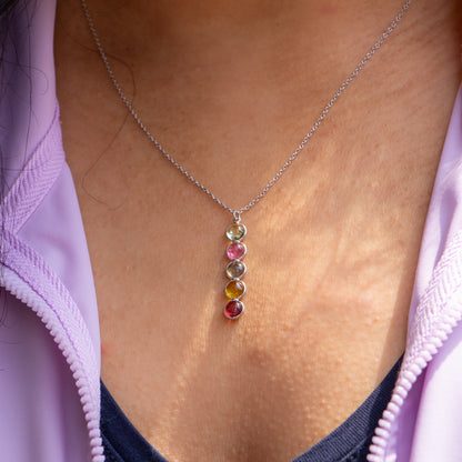 Heavy Chakra Vertical Pendant - Necklace